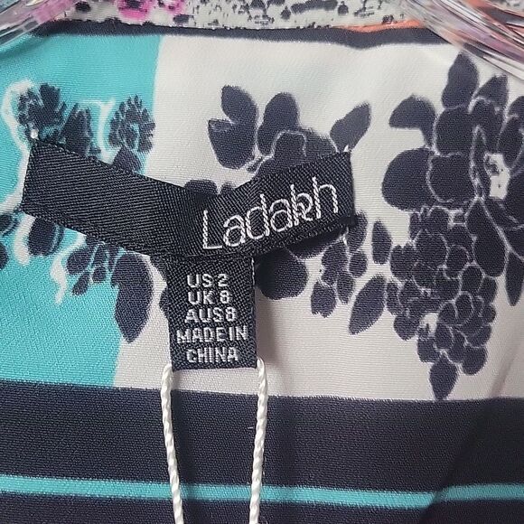 NWT Ladakh Scarf XS 2 Print Cropped Boho Office Blazer Colorful Jacket Sexy NEW - Picture 9 of 16